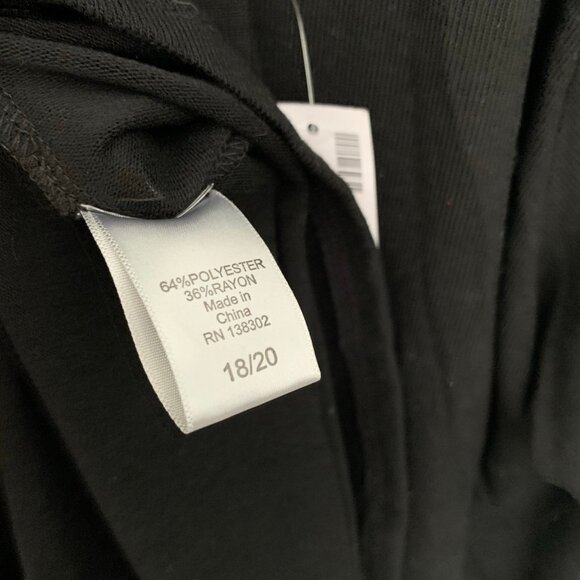 NEW Avenue black bell sleeve floral embroidered knee length casual holiday dress - Picture 8 of 11